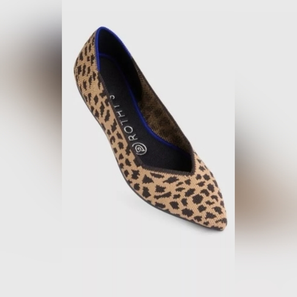 Rothy's The Point leopard flat NWOT - Picture 1 of 9